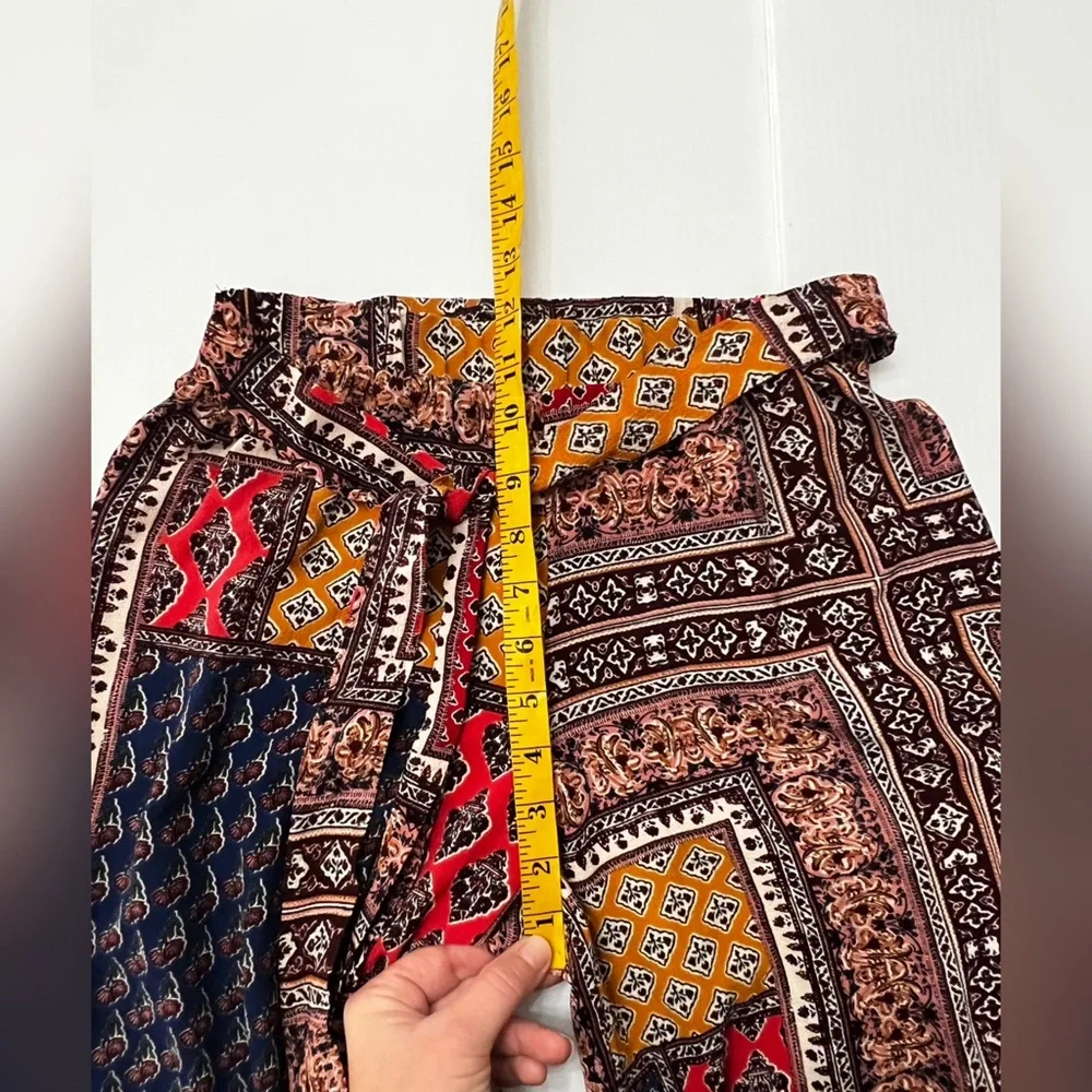 Anthro - Faveur Festival Flowy Wide Leg Crop Pants - S - Picture 10 of 12